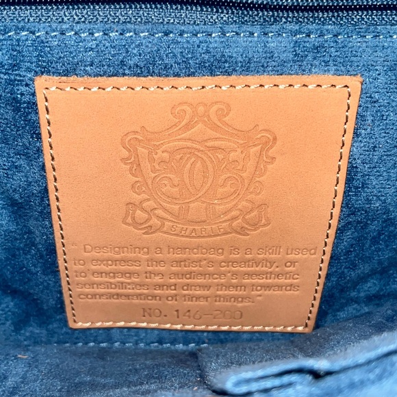 Sharif Since 1827 Leather Fringe Studded Zodiac Bag Vintage 1980s - Picture 5 of 6